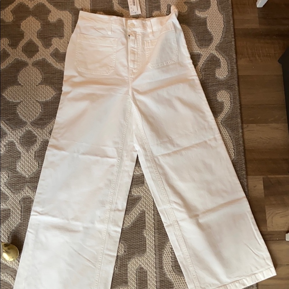 J Crew White Pants
